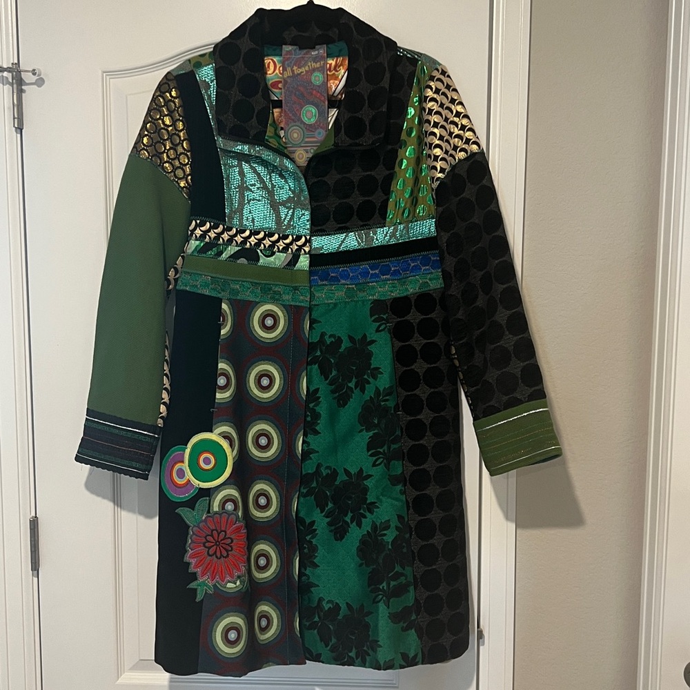 Desigual Multicolor Patchwork Women's Coat - image 1